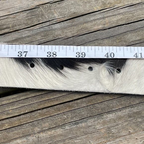 Original COWHIDE BELTS with Full Grain Leather Backside Unisex 100% Real Cowhide - Picture 9 of 15